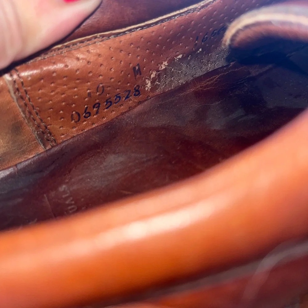 Sperry Men's Brown Leather Lace Up Dress Shoes size 10